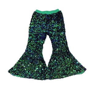 <span class=keywords><strong>Pantaloni</strong></span> svasati con <span class=keywords><strong>paillettes</strong></span> per bambini caldi di vendita calda Sparkle girl Bell Bottoms - Product Image 1
