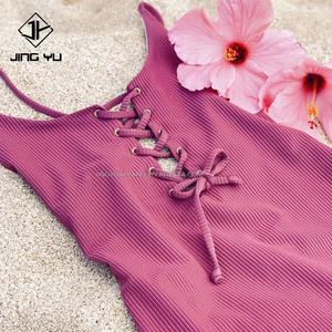 Traje de Baño de Una Pieza con Control de Abdomen y Logotipo Personalizado para Mujer, Traje de Baño Sexy con Recortes, Ropa de Playa - Product Image 5