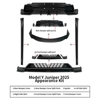 Aksesoris Upgrade Body Kit Grosir ABS Sport Front Lip Side Skirts Rear Diffuser untuk Tesla Model Y Juniper 2025+
