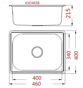 Évier <span class=keywords><strong>de</strong></span> cuisine <span class=keywords><strong>de</strong></span> <span class=keywords><strong>camping</strong></span> en acier inoxydable, bol simple personnalisé 1 pièce - Product Image 2