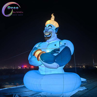 Mascotte gonflable géante de 6 m, personnage de dessin animé bleu, décoration d'activité, accessoire publicitaire