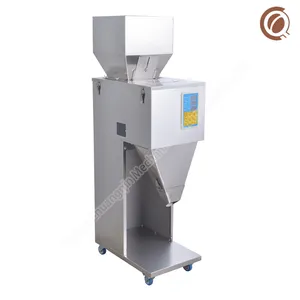 semi automatic weighing coffee bean nuts auger for powders bottle bag filling machine