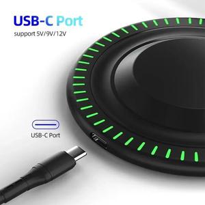 Support de <span class=keywords><strong>chargeur</strong></span> sans fil rapide, station de charge sans fil, chargeurs de téléphone portable pour les voyages - Product Image 6