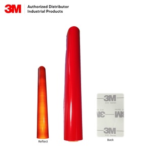 Ruban <span class=keywords><strong>de</strong></span> sécurité routière réfléchissant 3M 610C-12, autocollants en vinyle pour voiture, rouge, qualité commerciale, film vinyle réfléchissant, matériau pour panneaux réfléchissants - Product Image 1