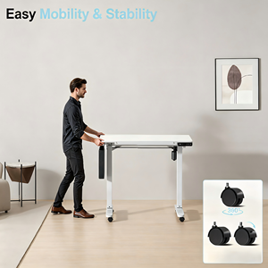 Modern Iron Height Adjustable Drafting Table Tilting <strong>Top</strong> <strong>Rolling</strong> Whiteboard Drawing <strong>Desk</strong> for Artists Designers Sketching Office - Product Image 5