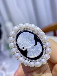 Broche pour femme en argent sterling 925 avec zircon de qualité supérieure 5A, camouflage, bijoux pour mariage, fiançailles, fête et cadeau - Product Image 4