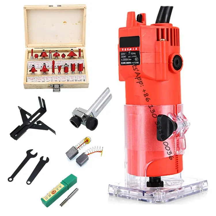 850W Electric Hand Trimmer Router Power Tools Woodworking Trimming Grooving Slotting Edge Wood Trimmer Machine