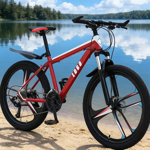 Bicicleta de Montaña con Cuadro de Acero, <span class=keywords><strong>MTB</strong></span> de 26 Pulgadas, con Frenos de Disco Disponibles, Bicicleta Todoterreno para Deportes al Aire Libre, Diseño Ergonómico y Cómodo - Product Image 1