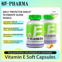 Vente directe d'usine, capsules de vitamine E en gélule molle, complément alimentaire pour les soins des cheveux et de la peau, certifié HALAL, pour adultes