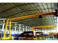 Pont roulant semi-portique électrique de haute qualité, modèle BMH, capacité 2-10t, portée 10m~20m, utilisé en atelier de mécanique pour soulever des marchandises