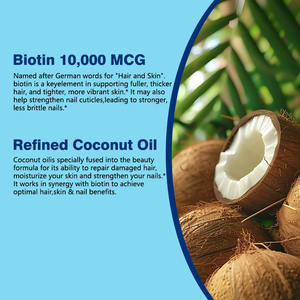 Suplemento de extracto de biotina orgánica más vendido, soporta un cabello más largo y grueso y promueve una fuerte salud, cápsulas blandas de biotina - Product Image 4