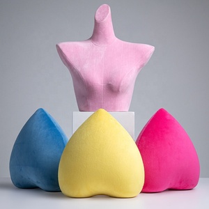 Quick Delivery Clothing Store Velvet Underwear Model <strong>Props</strong> Female Half Body Platform Bra Display Stand Lingerie Mannequins - Product Image 6