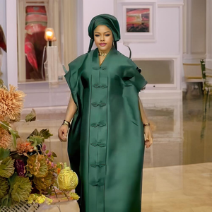 Elegante Abito <span class=keywords><strong>Africano</strong></span> da Donna in Tessuto Raffinato, Vestiti Africani Taglie Forti con Copricapo, Abbigliamento <span class=keywords><strong>Africano</strong></span> - Product Image 4