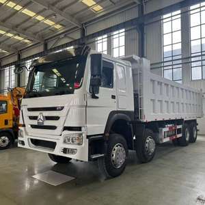 Nouveau camion benne lourd HOWO 8x4 à conduite à gauche avec 12 roues, moteur diesel Weichai, normes d'émission Euro 2/Euro 3 pour les opérations en Afrique - Product Image 1