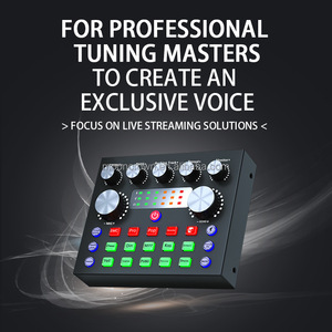 Micrófono bm800 con USB V8s SoundCard, mezclador de video profesional micfone BM 800, micrófono V8, juego de karaoke, kit de <span class=keywords><strong>vlogging</strong></span> para teléfono inteligente - Product Image 5