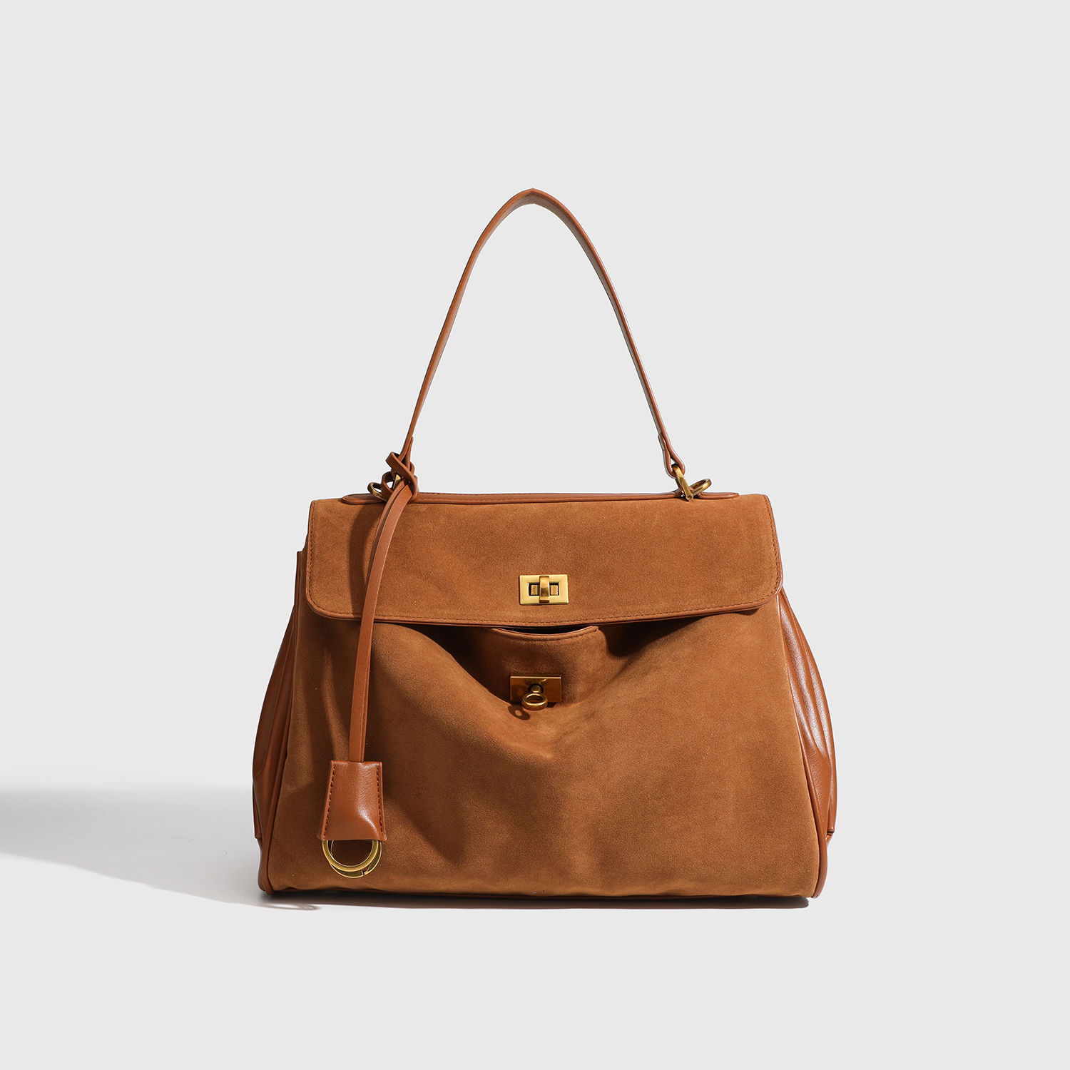 Nubuck brun grand