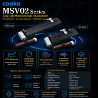 100mm 60mm Stroke Motorisé MSV01 Potentiomètre à glissière Fader Consoles de mixage audio Disponibles en valeurs de résistance 5K, 10K,100K