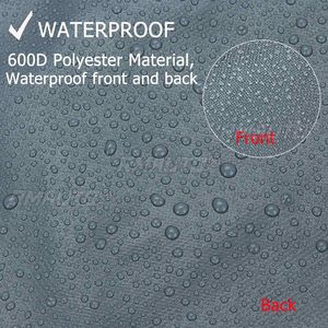 Funda para Bote Jon 600D, Impermeable, Gris, Resistente, Remolcable, Protección Solar Anti-UV, Universal para 12', 14', 16', 18' - Product Image 3