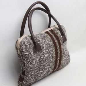 Sac fourre-tout en coton tendance, petit format, personnalisé pour femme, réutilisable, pour voyage et plage, portable, décontracté, avec fermeture éclair, rayé, été automne - Product Image 2