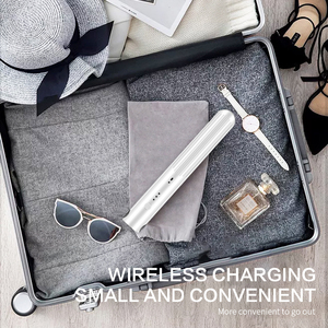 2-in-1 Cordless PTC LED Hair Straightener Curler 3D Floating Plates Portable <b>USB</b> Rechargeable Household RV Hotel Use - Product Image 4