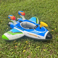Bouée gonflable en forme d'avion pour enfants, flotteur de piscine à chevaucher en PVC écologique pour la natation
