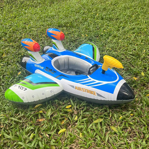 Bouée <span class=keywords><strong>gonflable</strong></span> en forme d'avion pour enfants, flotteur <span class=keywords><strong>de</strong></span> piscine à chevaucher en PVC écologique pour la <span class=keywords><strong>natation</strong></span> - Product Image 1