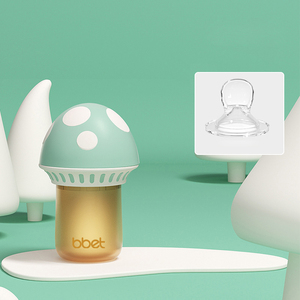 BAOHUI <span class=keywords><strong>Bbet</strong></span> Biberon portable personnalisé en silicone en forme de champignon avec cuillère en silicone pour bébé - Product Image 6