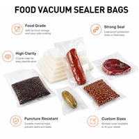 Sacs sous vide personnalisés en PA/PE, qualité alimentaire FDA, 7 couches, résistants à l'humidité, pour l'emballage sous vide de la viande