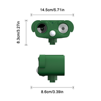 Répulsif Solaire Ultrasonique pour Animaux d'Extérieur, Étanche IPX6, avec Capteur Infrarouge PIR et Lampe Torche, Dissuasion Animale