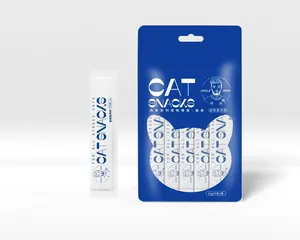 Hot Bán Thức Ăn Vật Nuôi 15G Mèo Đồ Ăn Nhẹ Dính Cá Ngừ Gà Cá Hồi Mèo Thực Phẩm Ướt Xử Lý Đồ Ăn Nhẹ