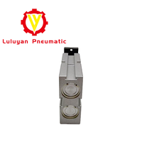 Bloc-cylindre à double action, petit piston pneumatique, pièces de tête de cylindre en aluminium, cylindre pneumatique à double action