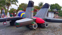 Avion géant gonflable, modèle d'avion gonflable, aéronef gonflable