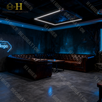 Furnitur Game Club Premium Set furnitur Bar lengkap dan kafe Internet e-sport Modern termasuk sofa besar