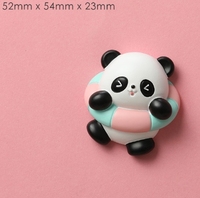 Sichuan Chengdu géant Panda réfrigérateur autocollant dessin animé mignon texte créatif résine cadeau en trois dimensions