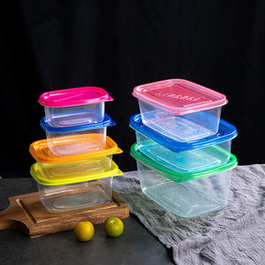 Boîte de conservation des aliments Conteneur de qualité alimentaire Bac à légumes en plastique avec couvercle Vente en gros Boîte à gâteaux en plastique PP Emballage de gâteau - Product Image 2
