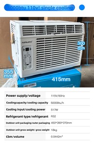 110V~60Hz 5000Btu 1HP Single-Cooling Fixed Frequency <b>Window</b> <b>Air</b> <b>Conditioner</b> With Power Outage R32 Cooling Only Ideal for Maintai - Product Image 6