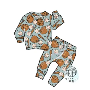 LiangZhe ODM baby boy clothes 6 9 mesi baseball heart pattern designer adolescenti vestiti per ragazzi nave veloce