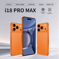 Smartphone 18 PRO MAX 5G Octa Core Écran HD 120Hz Android 15 LTE 16+1 To 108MP OLED 7,3 pouces Double SIM