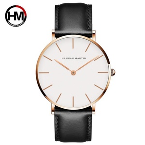 OEM ODM Custom Logo Simple Manufacturer Quartz <b>Watch</b> <b>Waterproof</b> Thin Men's Business Fashion Luxury Alloy Case Glass Dial Leather - Product Image 2