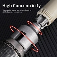 1 ud. Macho de roscar de acero al carbono de 4/6 puntas para tuberías de agua PPR, macho de roscar de rosca interna y externa, herramientas manuales para taladros eléctricos