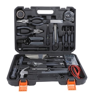 DEWEN Lithium-Bohrer Wiederaufladbarer Bohrerhalter Hartschalenkoffer Haushalt Hardware Elektriker Holzbearbeitung Werkzeugkasten Komplett - Product Image 1