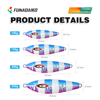 FUNADAIKO Jigman 100g 150g 200g 250g Leurre Artificiel Dur en Silicone pour Pêche en Mer, en Bateau, au Bar, pour Jigging