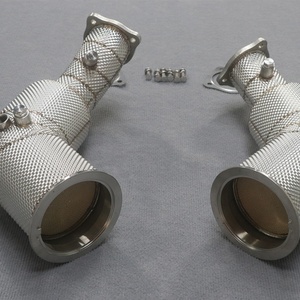 ท่อดาวน์ไปป์สำหรับ Audi RS4 B8 RS5 B9 2.9T ปี 2019-2024 ท่อไอเสียแบบสปอร์ตพร้อมแผ่นกันความร้อนสำหรับใช้งานบนถนน - Product Image 3