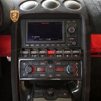 Accessoires intérieurs en fibre de carbone sèche, style OEM, panneau de commande de climatisation LHD pour Lamborghini Gallardo Lp560 Lp570 2008-2012