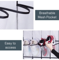Organisateur de chaussures suspendu au mur avec poches en maille non tissée placard en tissu articles divers sac de rangement de chaussures support pour salle de bain