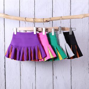 Conjunto de Dos Piezas para Niñas con Certificación CPC y CPSIA, Ropa de Yoga al por Mayor, Sudadera Corta con Media Cremallera y Falda Plisada - Product Image 2