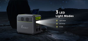 Fossibot F1200 <b>Portable</b> Power Station 1200W 1024Wh LiFePO4 Battery Solar <b>Generator</b> <b>for</b> Outdoor <b>Camping</b> Home Emergency Backup - Product Image 1