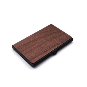 Porta biglietti da visita in legno con Logo personalizzato con incisione Laser - Product Image 1