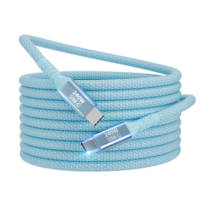 240W USB C nhanh chóng sạc cáp 6.6ft PD 3.1 e-marker bện Loại C Tương thích iPhone 15 cho Samsung MacBook Pro iPad-Máy in - Product Image 1