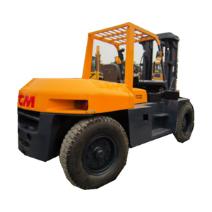 Montacargas Diésel 4x4 TCM FD100Z8 Usado de 10 Toneladas, Original de Japón, con Motor y Bomba, Buena Calidad, Probado e Inspeccionado, Precio Competitivo, Neumáticos Sólidos - Product Image 1